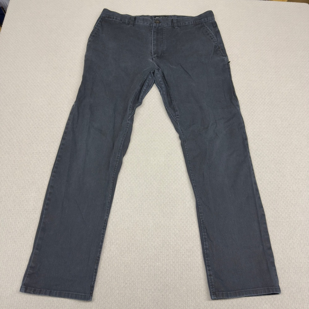 Nike SB Pants Mens 36x30 (Fits 34x30) Black Faded Slim Fit Chino Stretch Casual